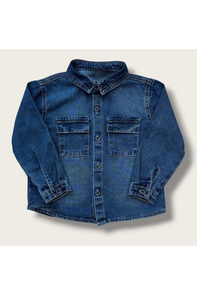Esprix Kids Çocuk Jeans Denim Gömlek Yıkamalı Kot