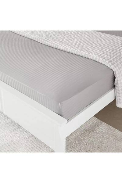 Home Box Hamilton Satin Stripe Super King Fitted Sheet - 200x200+36 cm