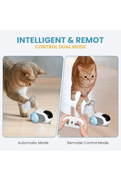 NECOMI Remote Control Cat Toy, Upgraded Interactive Chase Cat Toys for Indoor Cats, Smart Cat Toy Ca