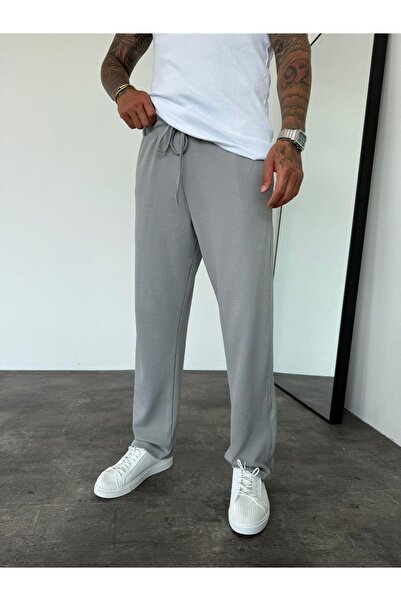 KağanKY Καπνιστό κοτλέ φαρδύ παντελόνι