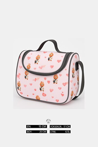 Bambus Home V Model Labubu Karakter Termoslu Su Geçirmez Yalıtımlı Lüks Beslenme Çantası