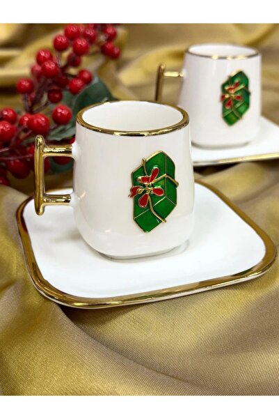 ACAR Leone 2-Person Coffee Cup Set - 110 ml Tkebt Yeşilkt