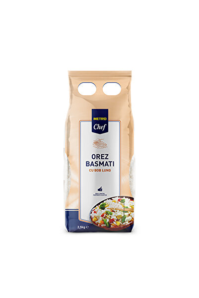 OEM Long grain basmati rice, Metro Chef, quality I, 2.5 kg