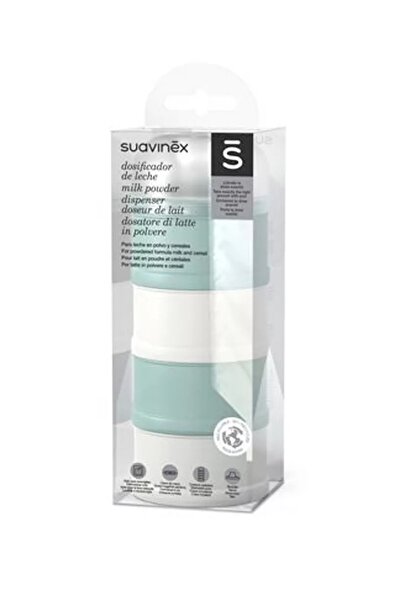 Suavinex Milk Powder Dispenser - Green/Grey L3