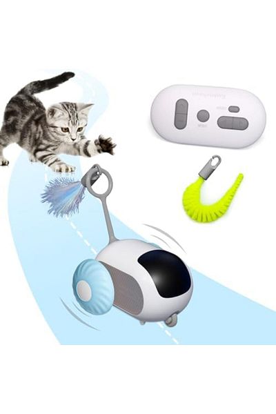 NECOMI Remote Control Cat Toy, Upgraded Interactive Chase Cat Toys for Indoor Cats, Smart Cat Toy Ca