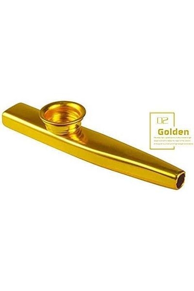 Generic Gold Plated Metal Kazoo Musical Instrument