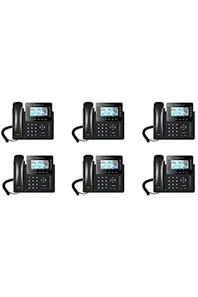 GRANDSTREAM GXP2170 (مجموعة من 6) هاتف IP بـ 12 خطًا وشاشة ملونة - VoIP