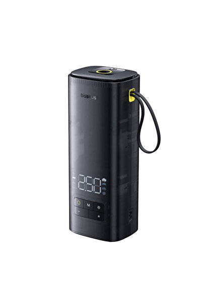 Baseus Mini compresor auto portabil cu afișaj digital Baseus, negru
