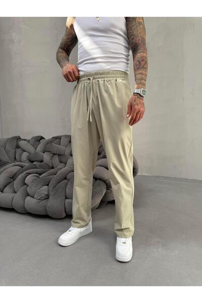 KağanKY Pantaloni de jogging din material parașută verde mentă