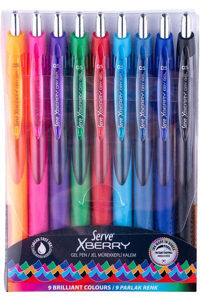 AC BOX Xberry Gel Pen 05mm Needle Tip 9 Lu Pet. Acbox 861931