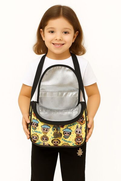 Bambus Home Labubu Karakter Termoslu Su Geçirmez Yalıtımlı Lüks Beslenme Çantası