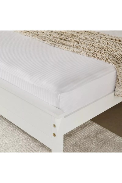 Home Box Hamilton Striped Satin Cotton King Fitted Sheet - 180x210+36 cm