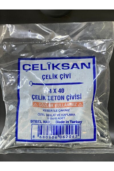 Çeliksan Çelik Beton Çivisi 4x40 100+/-5 adet