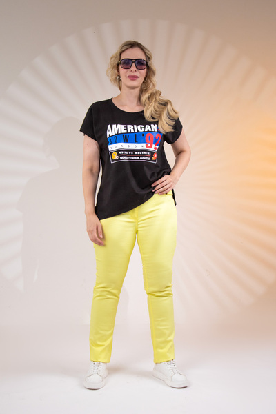 Roxxlen Plus Size Cotton Trousers