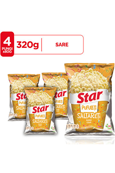 Star Pufuleti Saltareti cu sare Star, 4 pungi x 80g