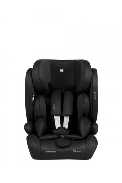 Kikka Boo Car seat with ISOFIX KikkaBoo i-Cross i-SIZE Black 76-150 cm, 13-position adjustable headrest with foam