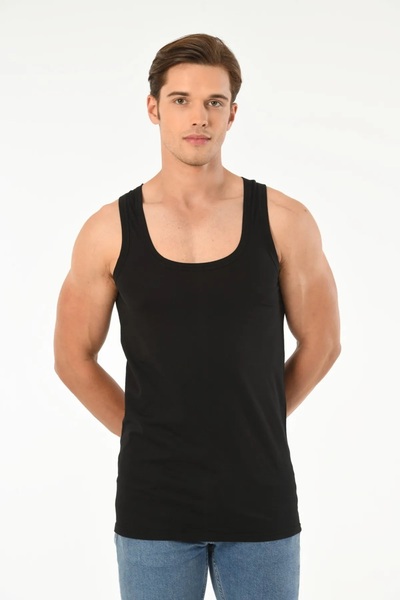 Mfö Life İç Giyim 5 Pieces Classic Strappy Modal Shoulder Loop Men's Undershirt 1St Quality Is Made of 100% Cotton Yarns.