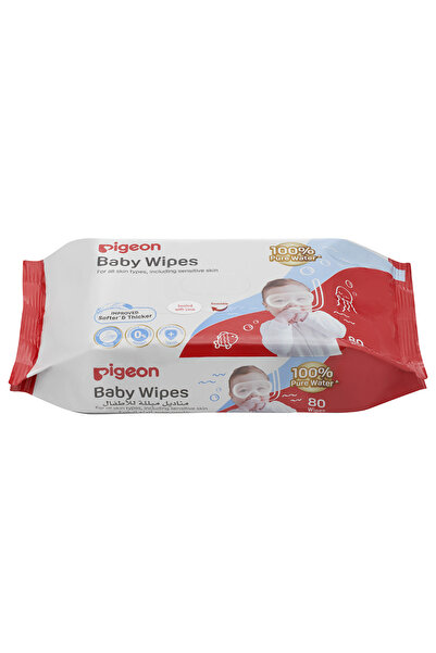Pigeon Baby Water Wipes Fliptop, 80'S