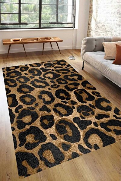 LovisaHome Leopar Desenli Modern Dijital Baskı Halı – Şık ve Dekoratif