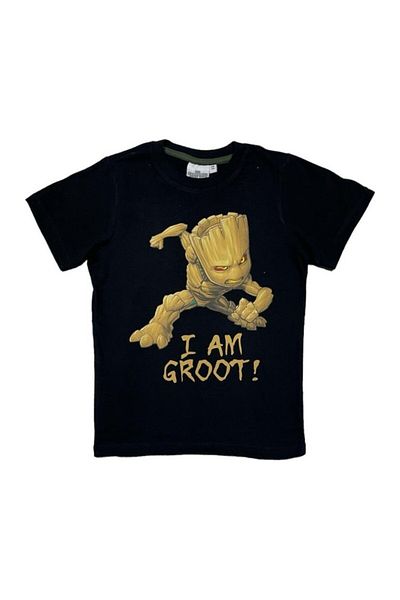 Marvel Kids T-shirt, 100% cotton, black, I Am Groot, Guardians of the Galaxy