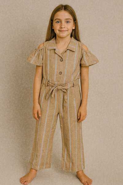 VİYOLİNA Linen Jumpsuit