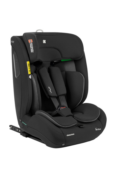 Kikka Boo Isofix car seat KikkaBoo 76-150 cm i-Flit i-SIZE Black, Telescopic Isofix connectors, adjustable headrest