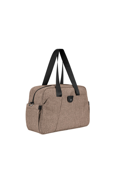 Kikka Boo KikkaBoo Chelsea 2025 Beige Stroller Bag with Elastic Side Pockets, 2 Compartments