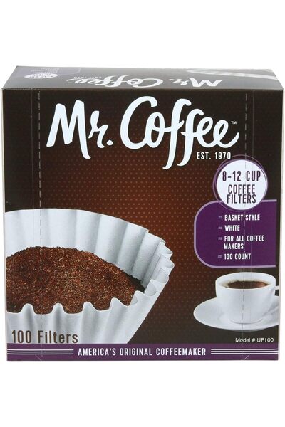 mr.coffe مستر كوفي عبوة فلتر قهوة عبوة تحتوي على 100 قطعة بوزن 395 غرام