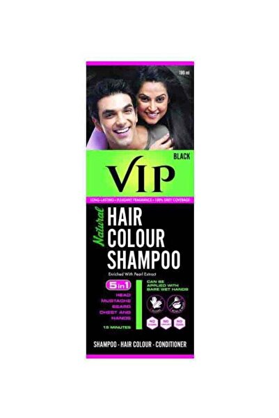Vip شامبو ملون للشعر الطبيعي 5 في 1 أسود 350 جرام