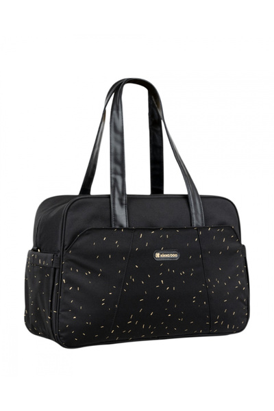 Kikka Boo KikkaBoo Chelsea Confetti Black stroller bag with elastic side pockets, 2 compartments