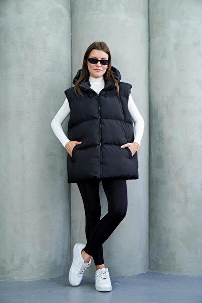 HERZA Women's Inflatable Vest Oversize Boyfrend