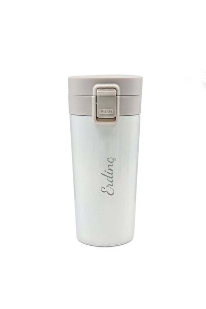 İkon store White Thermos with Lock