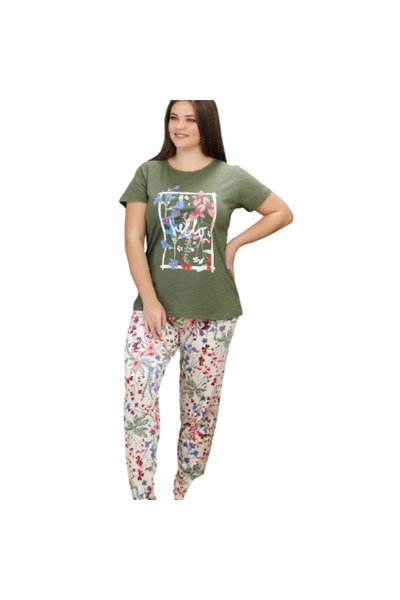 Generic Women's Plus Size Cotton Pajamas - PJ 955