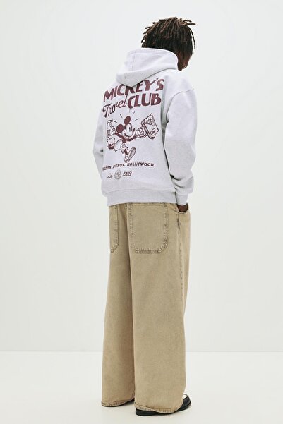 Pull & Bear Mickey Mouse kapüşonlu sweatshirt