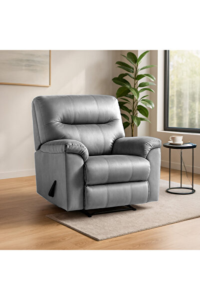 BACK COMFORT كرسي استرخاء مريح من المخمل السحابي، مع مسند للقدمين وظهر قابل ل...