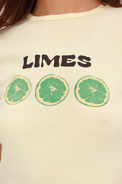 Addax Lemon Printed T-Shirt P1839