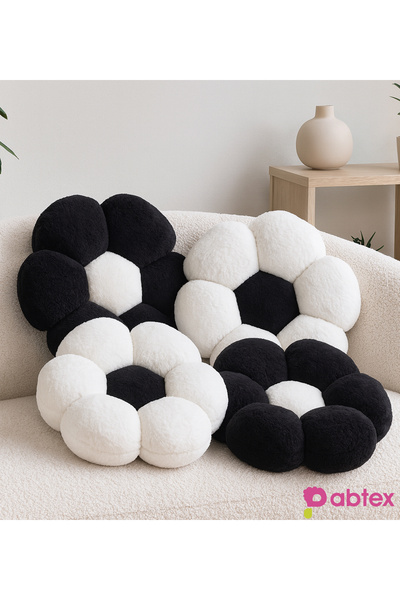 Pabtex Set of 4 Plush Fan Pillows Suitable for Stand Colors – Stylish and Cute