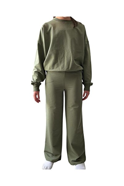 MODA Kız Çocuk Oversize 2 İplik Eşofman Takımı