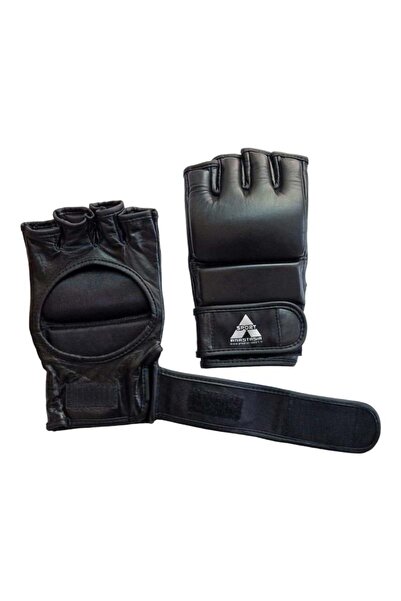 Anastasia Sport MMA gloves, black genuine leather, training, size XL