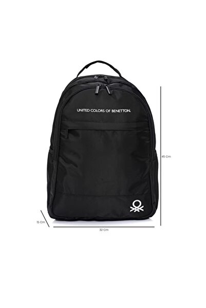 Benetton School, Casual and Travel Backpack Black - 20823