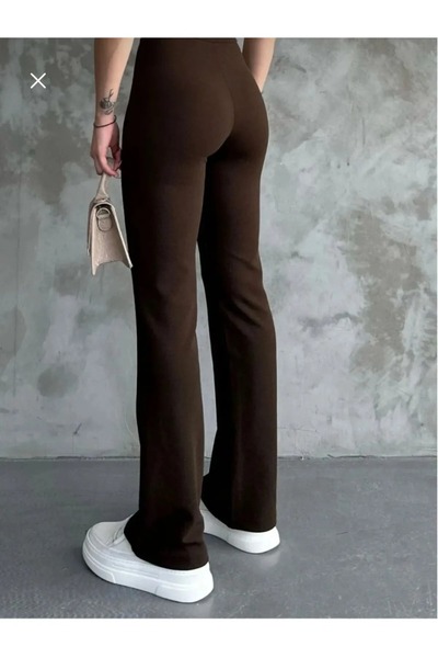 NEVVARE Women's Black High Waist Slim-fit Flare Leg Palazzo Pants