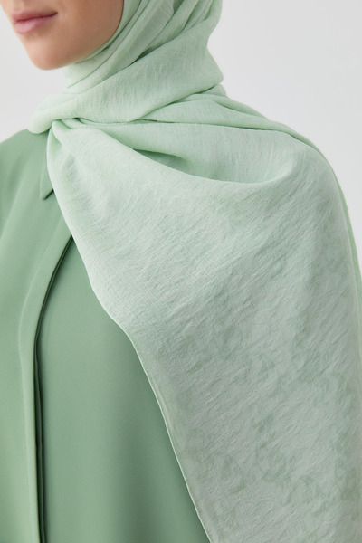 Tuğba Motifli Jakar Şal - Mint