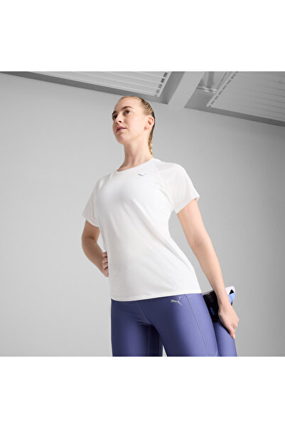 Puma Run Velocity Tri-Blend Women's White Running T-Shirt