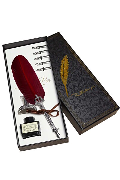 İkon store قلم ريشة ذو طرف غاطس أحمر