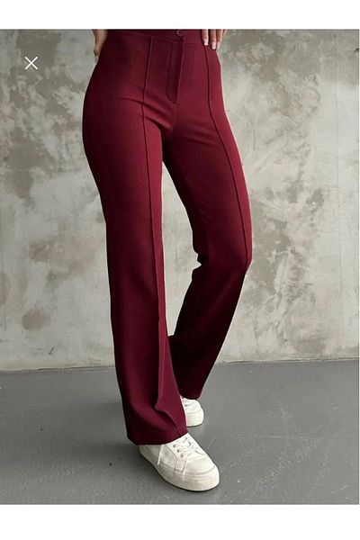 NEVVARE Women's Black High Waist Slim-fit Flare Leg Palazzo Pants