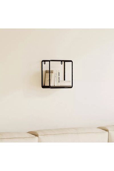 Home Box Urban Square 1-Tier Metal Shelf - 20x10x20 cm