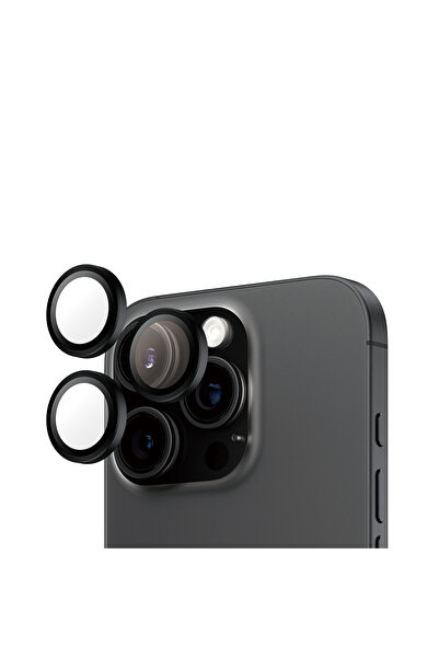 Panzer Glass Hoops iPhone 16 Pro | 16 Pro Max | 17 Pro Siyah Kamera Lens Koru...