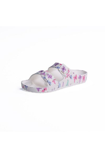 Onda Jet "PK6" Kids Double Buckle Sandal Butterfly Print, Lightweight & Comfortable