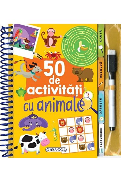 Editura Girasol 50 de activitati cu animale