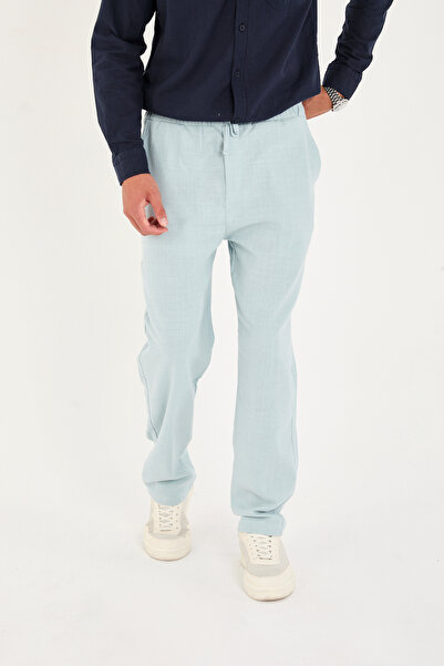 No Way Чоловічі баггі-штани з розрізом на штанині з льону